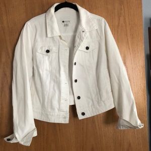 White denim jacket